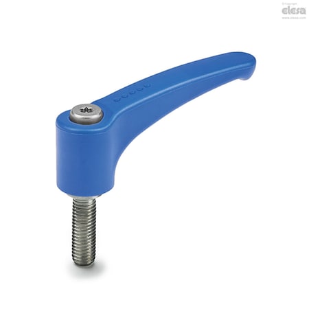 Elesa Stainless steel clamping element, threaded screw, ERZ.78 SST-p-M8x20-VD ERZ-SST-p-VD